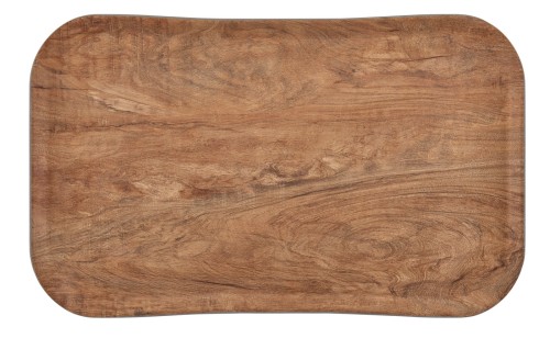 Versa Century Polyester Holzoptik Tablett 37 x 53 cm Braun Olive von Cambro