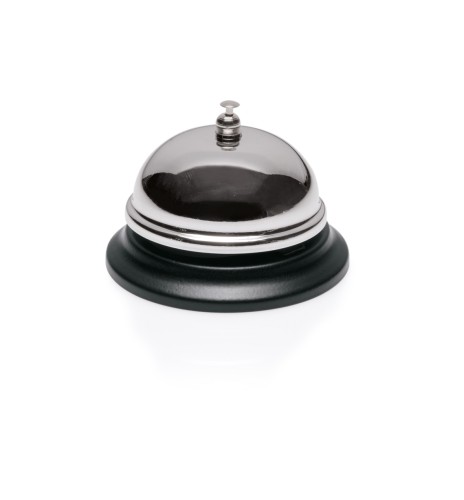 Rezeptionsglocke. Fuß lackiert. Durchmesser oben 8,5 cm.