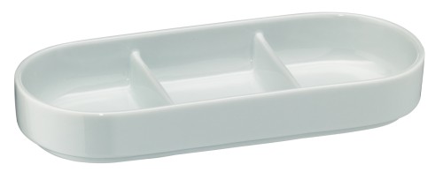 WMF Porzellanschale 3-geteilt PURE | Maße: 21,5 x 9,5 x 4 cm