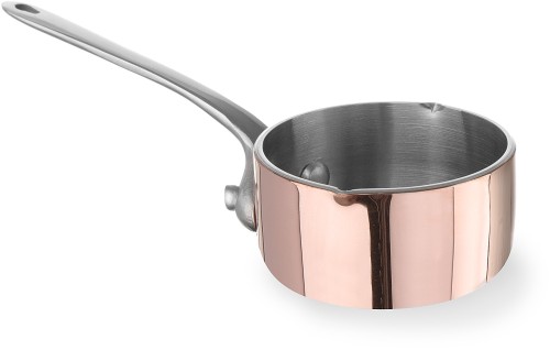 HENDI Miniatur Kasserolle mit Ausgießer - Maße: ø50x(H)30 mm