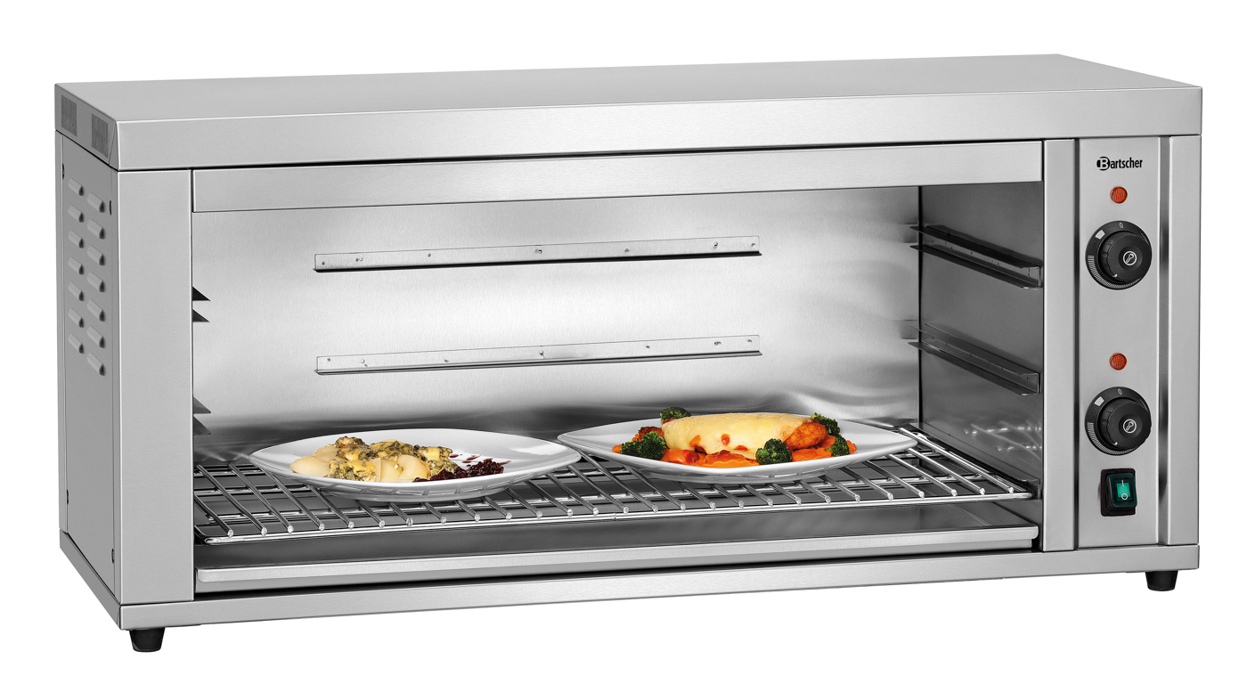 Bartscher Salamander 700-2Z II |Fettauffangbehälter: Ja | Maße: 91 x 37,5 x 42,5cm. Gewicht: 29,5 kg