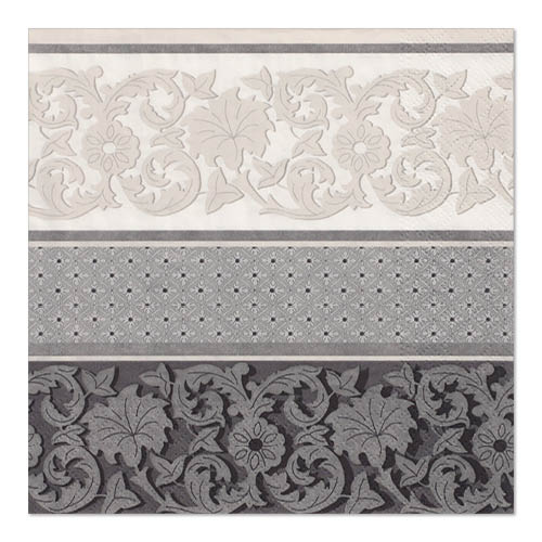 20 Servietten, 3-lagig 1/4-Falz 33 cm x 33 cm "Rich Ornate" von PAPSTAR
