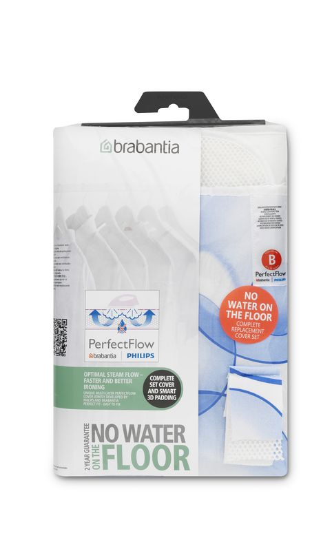 Brabantia Bügeltischbezug Gr.B 124x38 cm, Bezug „Perfect Flow“