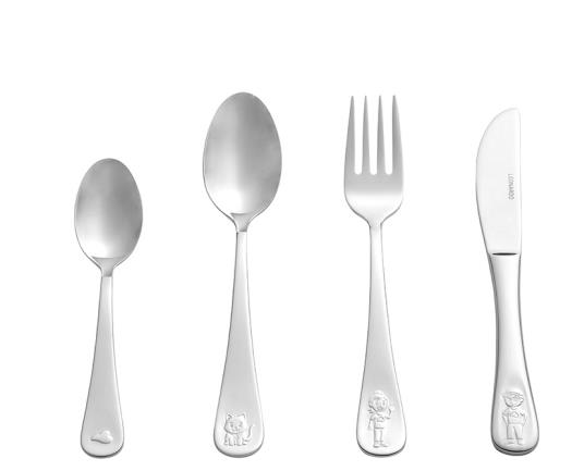 Leonardo Bambini 4tlg Kinderbesteck Weltall mit dekorativem Aufdruck