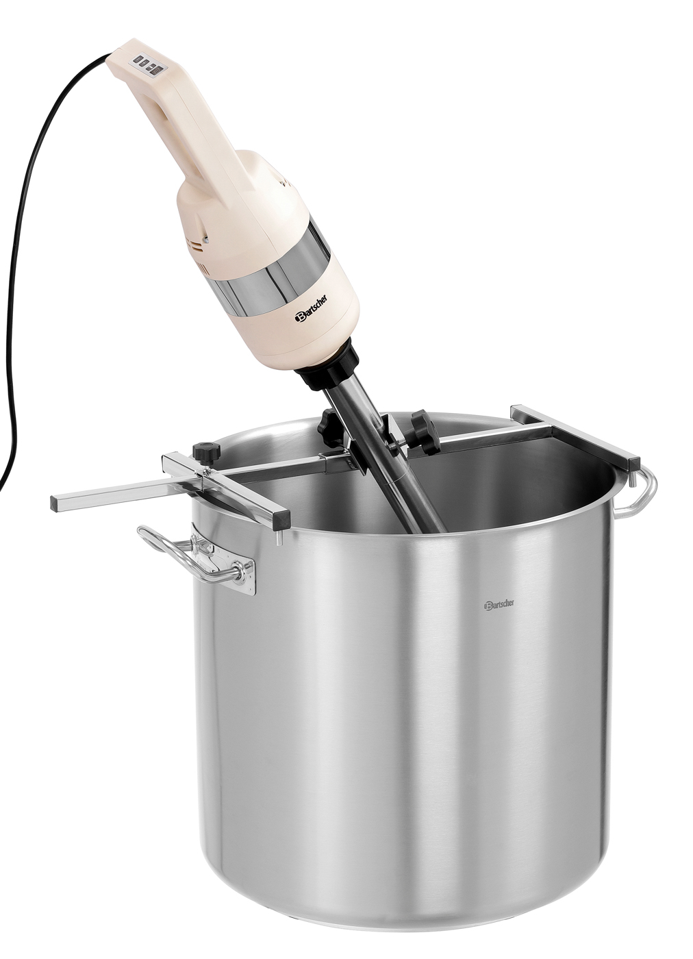 Bartscher Stabmixer-Halterung 600 |Eigenschaften: Position und Winkel einstellbar |Maße: 25,5 x 62,5 x 7,0 cm. Gewicht: 1,2 kg