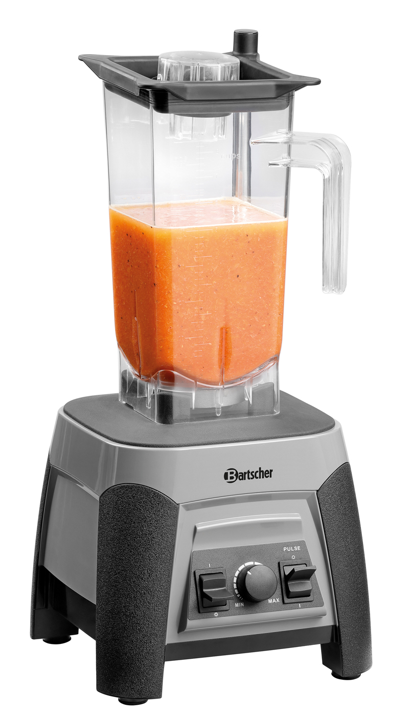 Bartscher Blender PRO 2,5L | Ausführung Messer:Edelstahl | Maße: 22,5 x 22,5 x 55,5 cm. Gewicht:4,5 kg