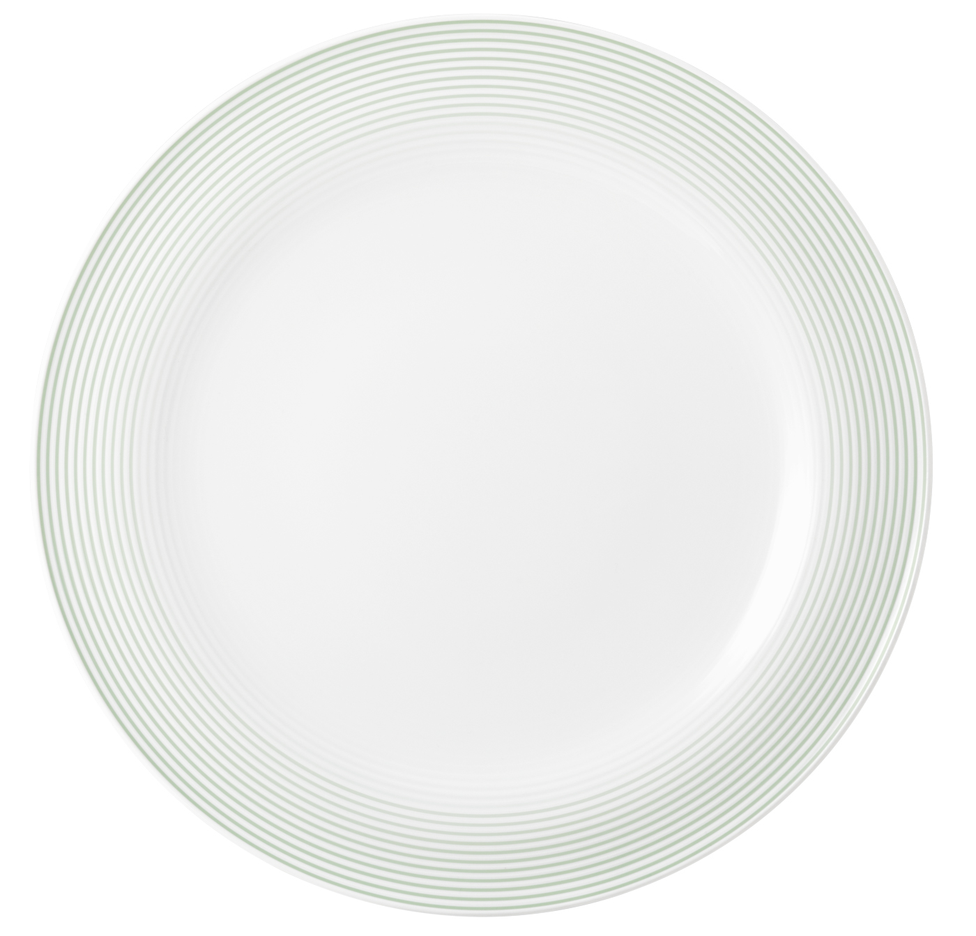 Seltmann Teller flach 33 cm, Form: Blues, Dekor: 57720 Salbeigrün