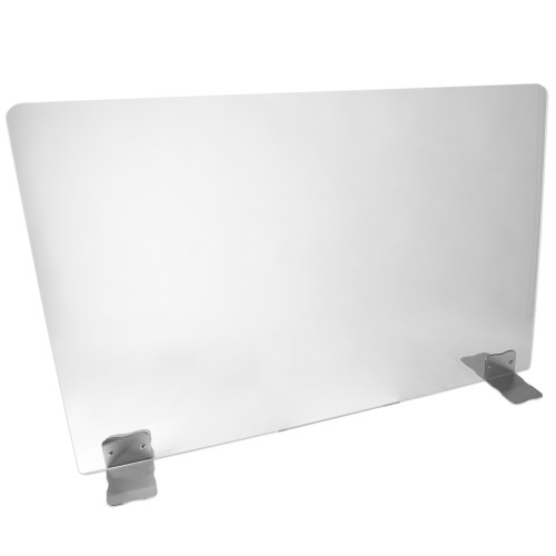 SARO Hygiene Schutzwand 1000 x 850 mm Made in Europe - Material Füße Edelstahl - Material Schutzwand Kunstoff - Materialstärke Schutzwand 4