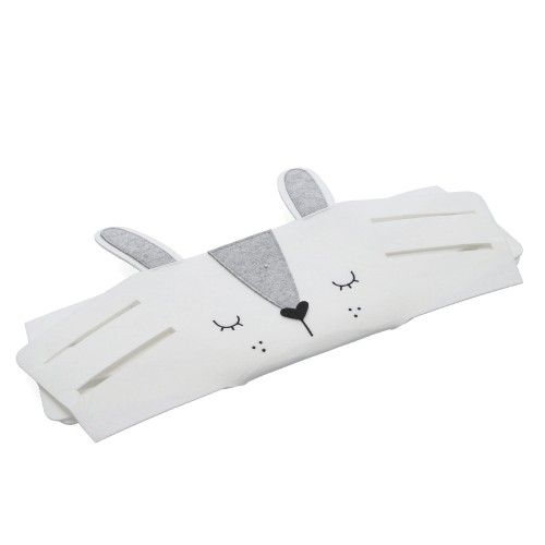 Aufbewahrungskorb "Hase", Filz, weiß / Maße: 21x21x17 cm