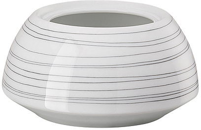 TAC Gropius Stripes 2.0 von Rosenthal, Zuckerdose für 6 Personen, Unterteil, aus Porzellan, spülmaschinengeeignet