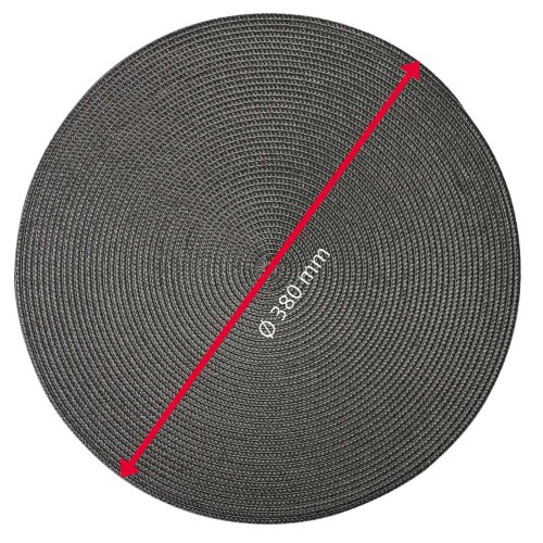 Westmark Tischset »Circle«, rund Ø 38 cm, anthrazit
