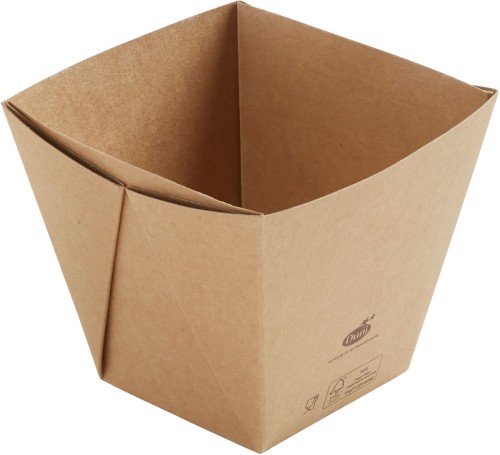 Duni Viking Cube High 820 ml Braun ungeteilt, 300 Stk/Krt (1 x 300 Stk)