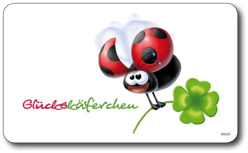 KESPER Frühstückbrettchen, Melamin, Glückskäferchen
