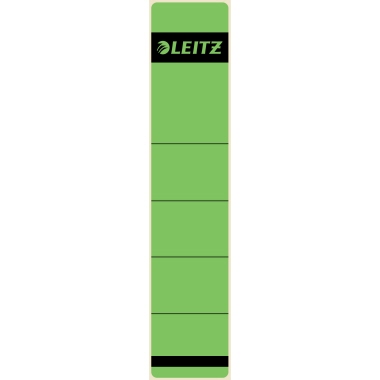 Leitz Ordnerrückenetikett schmal/kurz 39 x 192 mm (B x H) ohne Griffloch grün