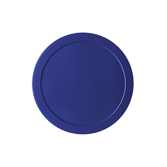 Kunststoffdeckel rund 14,5 cm - blau - Form: System. Hersteller: Eschenbach. "Made in Germany".