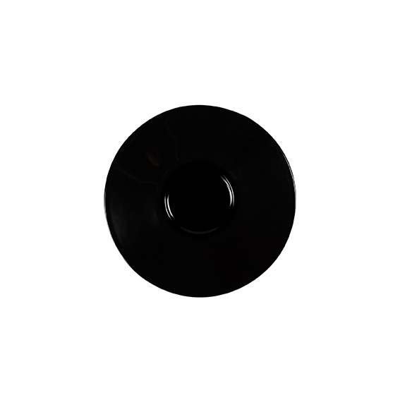 Untere zu 4881 14,5 cm - Form: Table Selection -, Dekor 79920 schwarz - aus Porzellan. Hersteller:, Eschenbach. "Made in Germany".