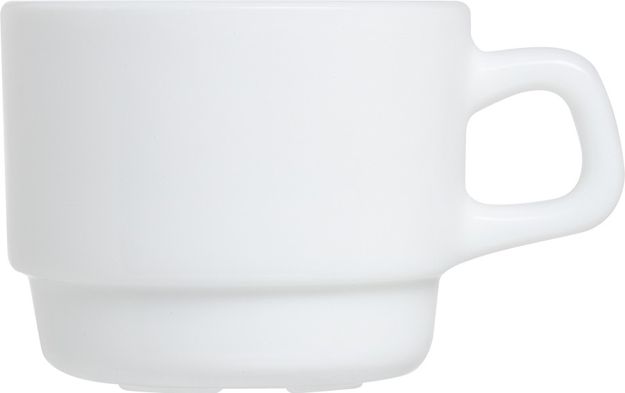 Kaffeeobertasse 0,25 l Restaurant weiss stapelbar