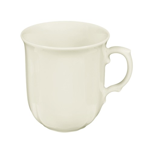 Seltmann Becher mit Henkel 0,27 l, rund mit Relief, Form: Marieluise, weiss5007 Weihnachtsnostalgie, hohe Kantenschlagfestigkeit,