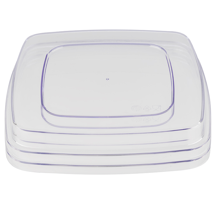 APS Deckel FRIDA, transparent, Maß: 17 x 17 x 2,5 cm, Material: SAN-Kunststoff