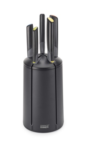 Joseph Joseph Elevate - 5-teiliges Messer-Set inkl. Messerblock - Edelstahl