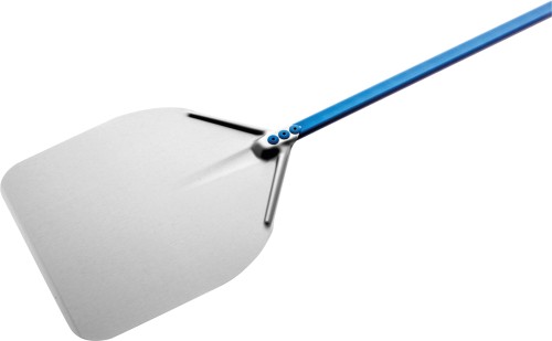 SARO Pizzaschaufel Modell P-330 Made in Europe - Material: anodisiertes Aluminium - Verbindung zwischen Kopf und Stiel ist dreifach