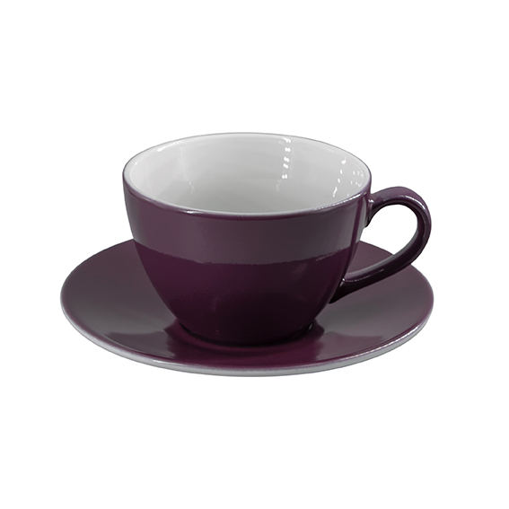 Obertasse 0,32 l - Form: Table Selection - Dekor, 79932 pflaume - aus Porzellan. Hersteller:, Eschenbach. "Made in Germany".