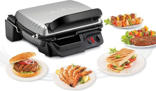 Tefal Kontaktgrill 2 in 1, Kontaktgrill / Sandwichmaker, dopllete Grillfläche wenn aufgeklappt, antihaftbeschichtet, 2000 W