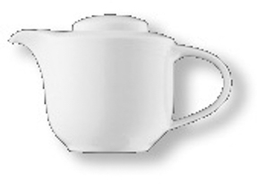 Teekanne 0,4 l Form Dual - uni weiss