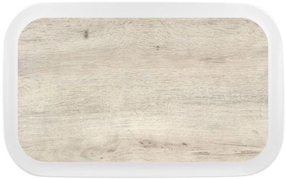 Roltex Polyestertablett Rocca Smart in GN Größe, gemasert, weiß - Eiche