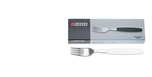 Gabel, weiss 6 Stk. im Schuberkarton Giesser - Made in Germany
