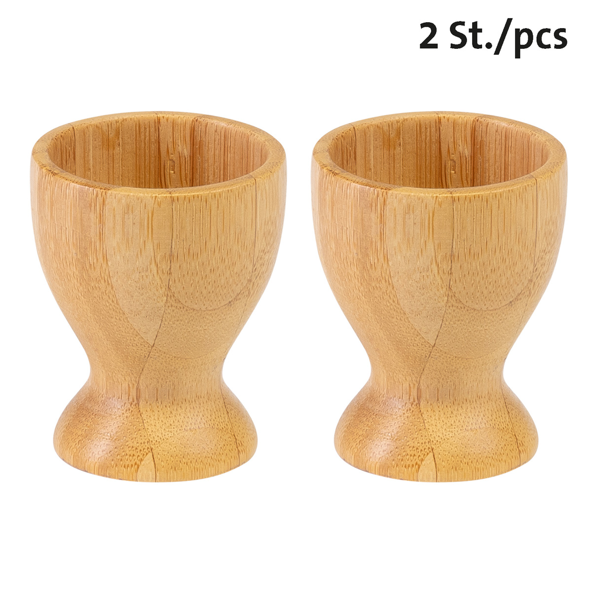 2 Eierbecher »Tapas + Friends«, Bambus