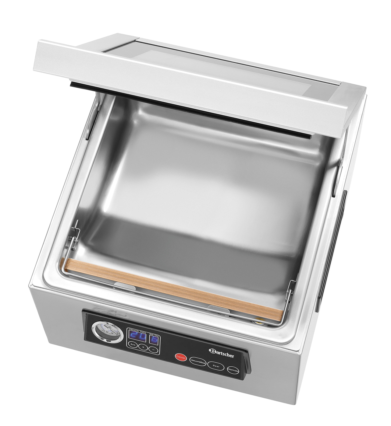 Bartscher Vakuumiergerät K 300/60L |Vakuumkontrolle: Zeitgesteuert | Maße: 37,5 x 44x 27,1 cm. Gewicht: 15,1 kg