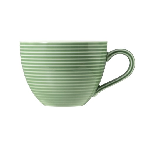 Seltmann Kaffeeobertasse 0,26 l mit Relief, rund mit Relief, Form: Beat, weiss Salbei7, hohe Kantenschlagfestigkeit, Made in Germany