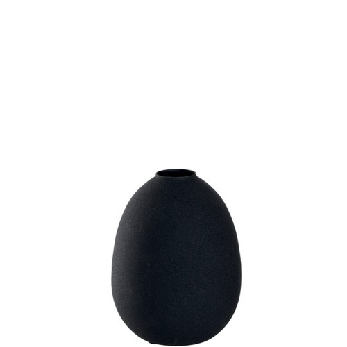 Vase 16 Metall schwarz - Leonardo