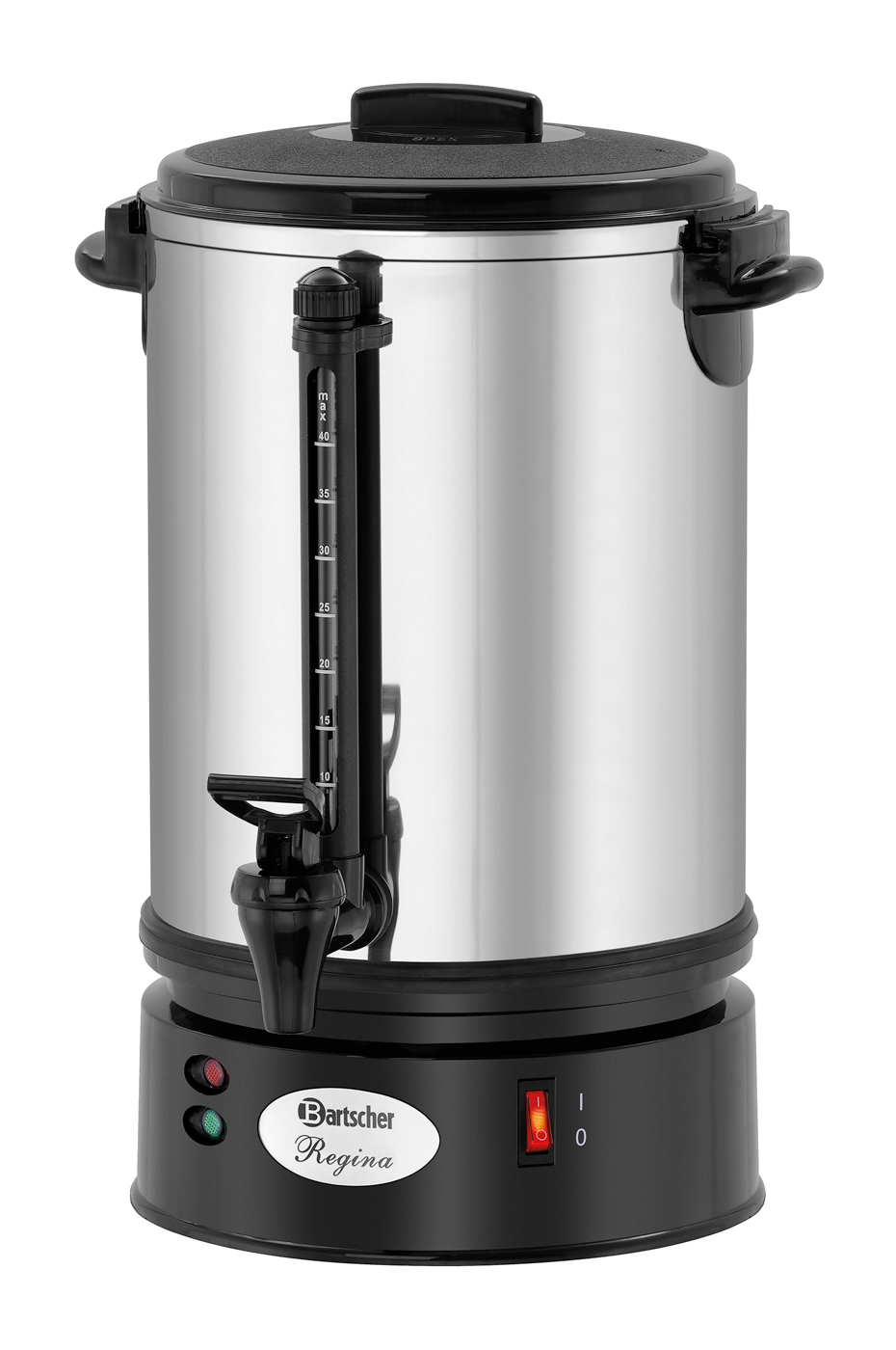 Bartscher Kaffeemaschine Regina Plus 40 | Inhalt:6,8 Liter | Maße: 22 x 22 x 41,5 cm. Gewicht: 3,3kg